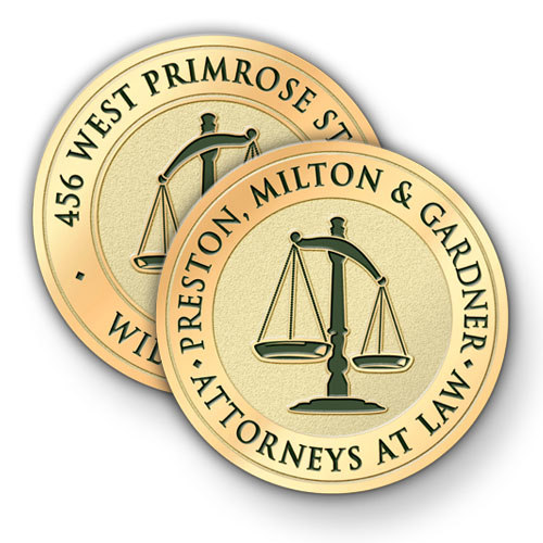Create Custom Challenge Coins for Your Law Firm