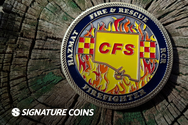South Australian Country Fire Service Custom Challenge Coins
