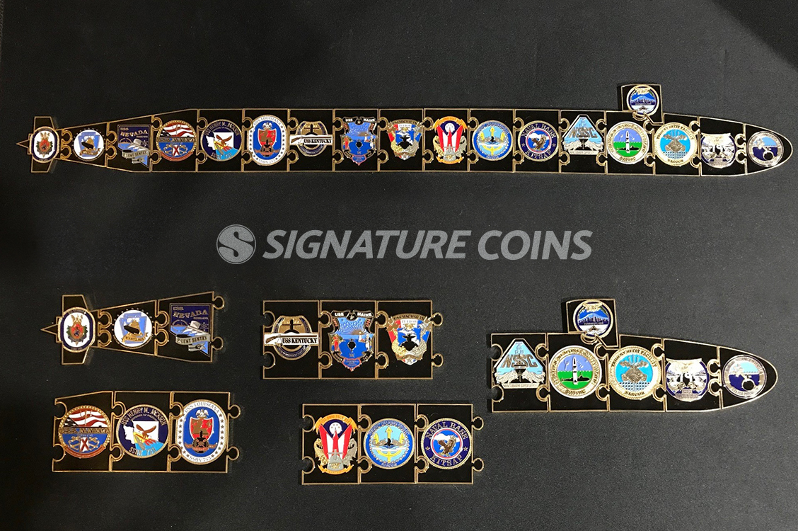 Interlocking Puzzle Piece Challenge Coins