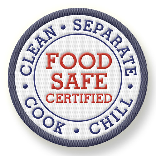 Food Handling Safety Course Custom Patches for Course Completion