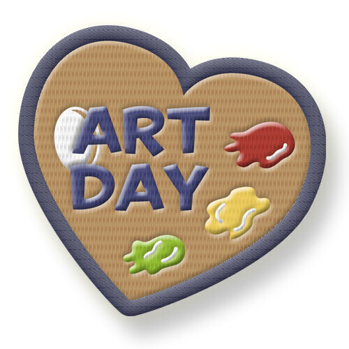 Inspire Your Heart with Art Day Custom Patches for Your Students