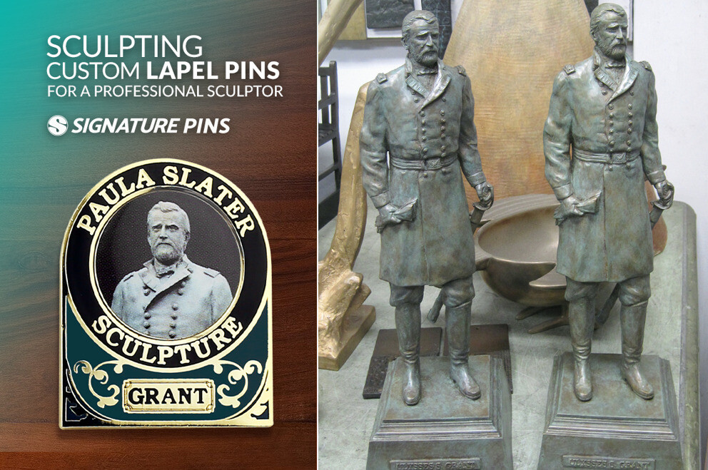Sculpting Custom Lapel Pins for a Professional Sculptor