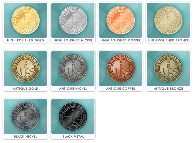 Signature Pins Offers a Number of Plating Options for Custom Lapel Pins