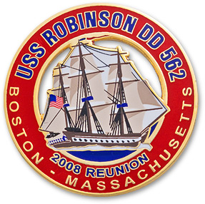 Veterans are Given Military Lapel Pins to Commemorate Reunions