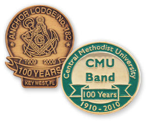 Custom Lapel Pins to Commemorate Your 100 Year Anniversary