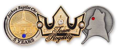 Simulated Gemstones Add an Extra Special Touch to Custom Lapel Pins