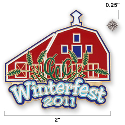 Lapel Pins Can Be Made in Any Size to Add to the Design and Unique Appearance