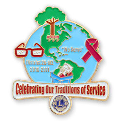 Honoring Lions Club Members with Unique Custom Lapel Pins