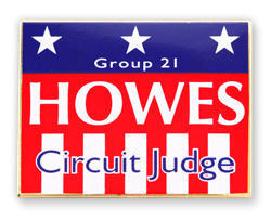 Campaign Pins Put Local Judges in the Spotlight