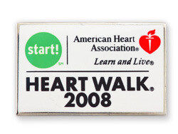 February is Heart Healthy Month, Celebrate with Your Own Custom Lapel Pins