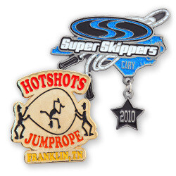 Jump Rope Competitions Use Lapel Pins to Encourage Participation and to Reward Winners