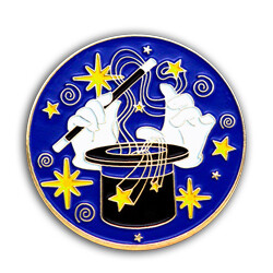 Magician Lapel Pins Help Promote Small Businesses