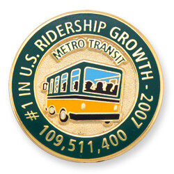 Metro Transit Creates Years of Service Lapel Pins for Its Employees