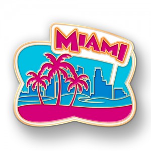 Miami, Florida Lapel Pins Make Hot Souvenirs