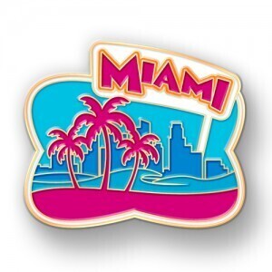 Miami, Florida Lapel Pins Make Hot Souvenirs