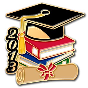 Custom Graduation Lapel Pins Spell Success