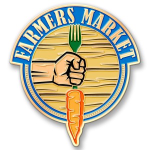 Promote Your Local Farmers Market with Custom Lapel Pins