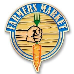 Promote Your Local Farmers Market with Custom Lapel Pins