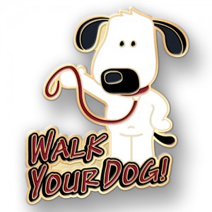 Walking the Dog Day Lapel Pins