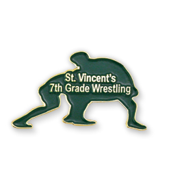 Wrestling Team Lapel Pins