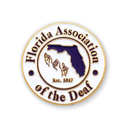 Florida Association of the Deaf Custom Lapel Pins