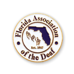 Florida Association of the Deaf Custom Lapel Pins