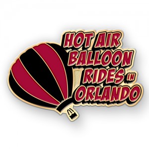 Custom Hot Air Balloon Ride Lapel Pins for Your Orlando, Florida Getaway