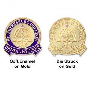 What is the Difference Between a Die Struck Lapel Pin and a Soft Enamel Pin?