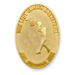 Custom Lapel Pins for Basketball Teams Participation