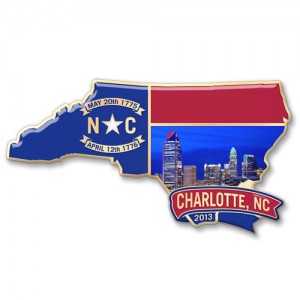 Charlotte, North Carolina Custom Lapel Pins