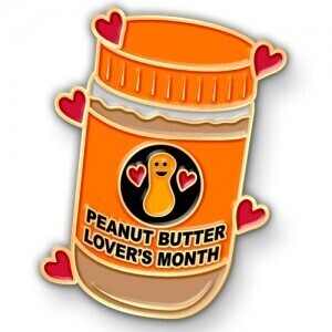 National Peanut Butter Lovers Month Custom Lapel Pins