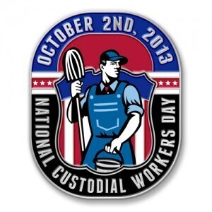 National Custodial Workers Day Custom Lapel Pins