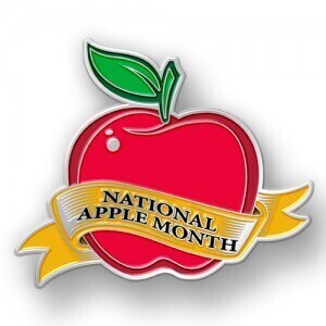 Celebrate National Apple Month with Custom Lapel Pins