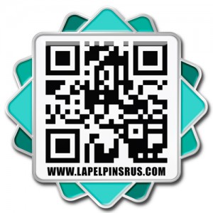 Custom QR Code Lapel Pins