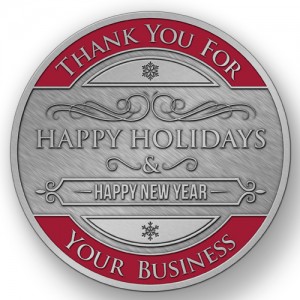 Commemorate the End of the Year with Thank You Coins for Your Vendors and Partners
