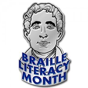 Create Custom Lapel Pins for National Braille Literacy Month in January