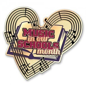 Music in Our Schools Month Custom Lapel Pins
