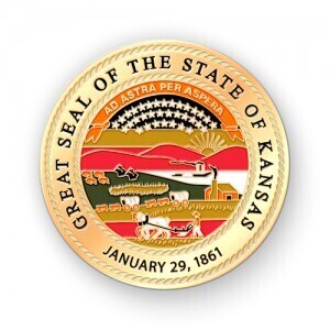 Custom State Seal Lapel Pins for State Volunteers