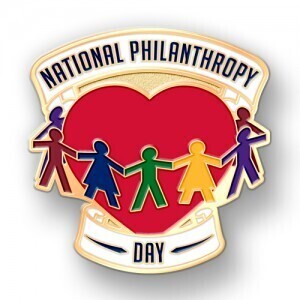 National Philanthropy Day Custom Lapel Pins Encourage Giving