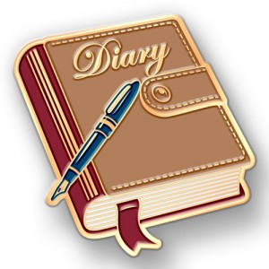 Dear Diary Day Custom Lapel Pins Emphasize the Benefits of Recordkeeping