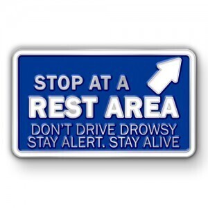 Drowsy Driving Prevention Week Custom Lapel Pins