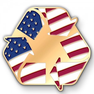 Create Custom Lapel Pins for America Recycles Day in November