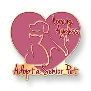 Promote Adopt a Senior Pet Month in November with Custom Lapel Pins