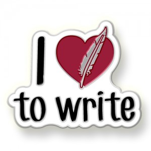 Declare Your Passion for Writing with I Love to Write Day Custom Lapel Pins