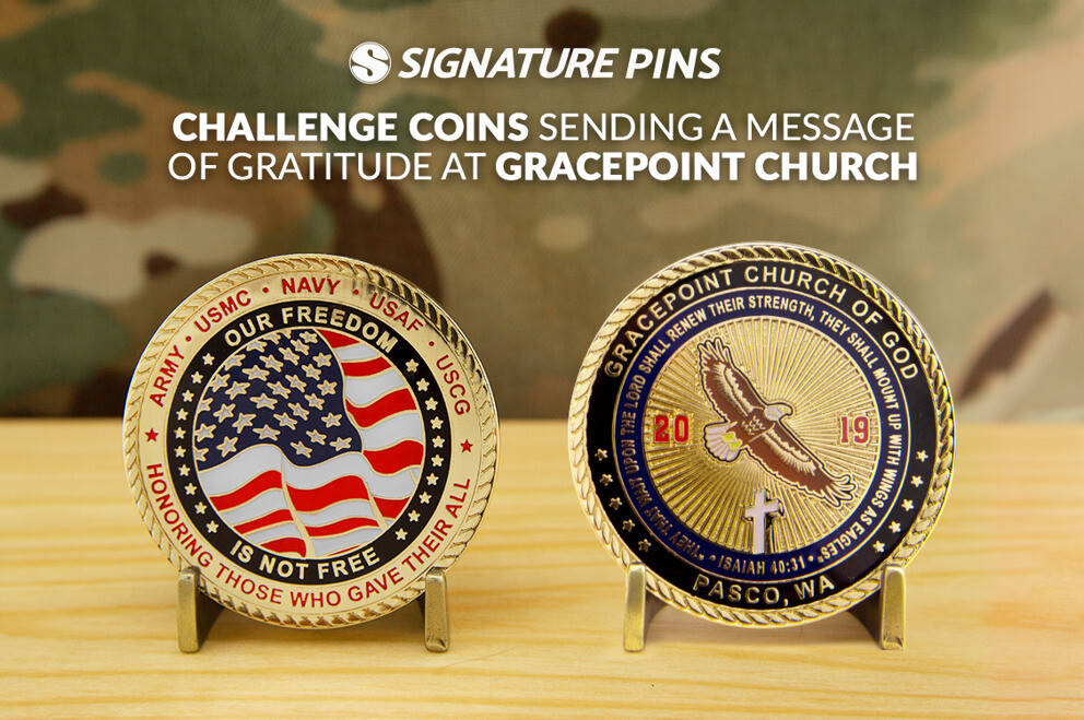 Challenge Coins Sending a Message of Gratitude at GracePoint Church
