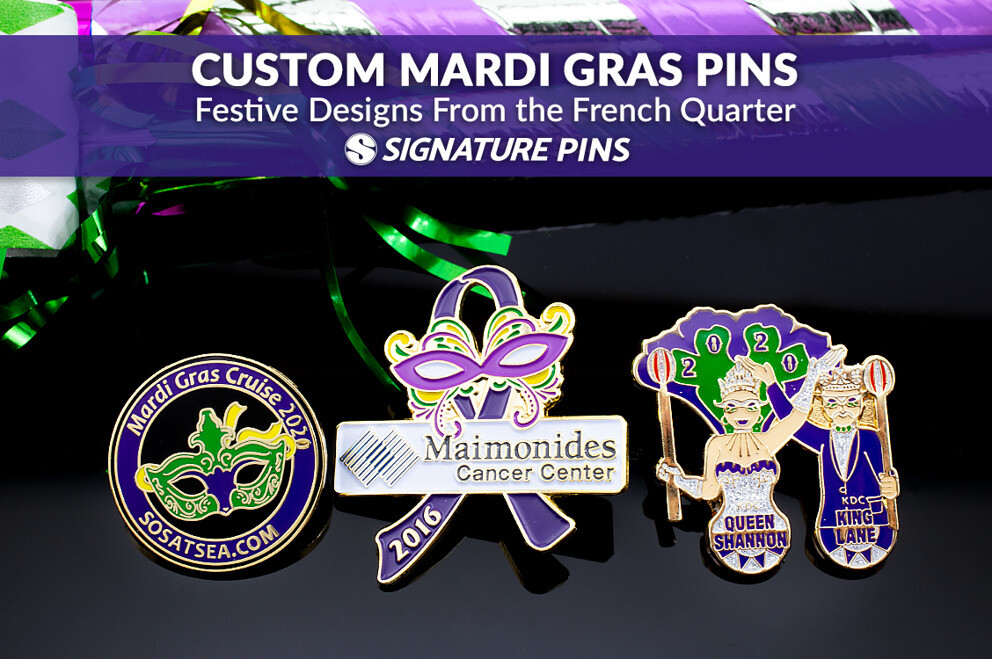Custom Mardi Gras Pins: Festive Designs From the French Quarter