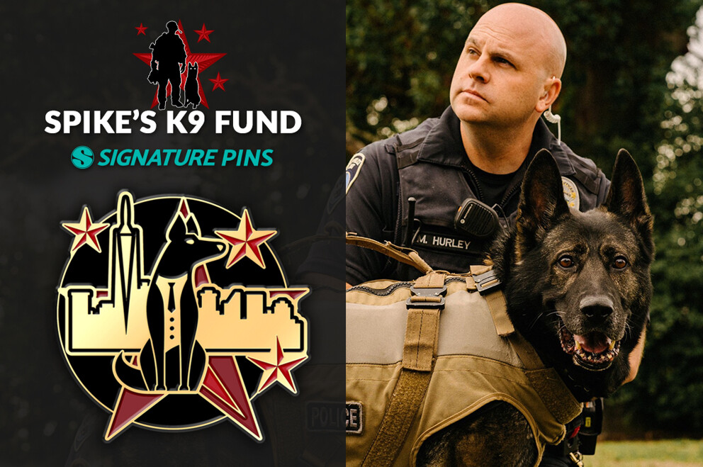 Spike’s K9 Fund Custom Made Lapel Pins for a Cause